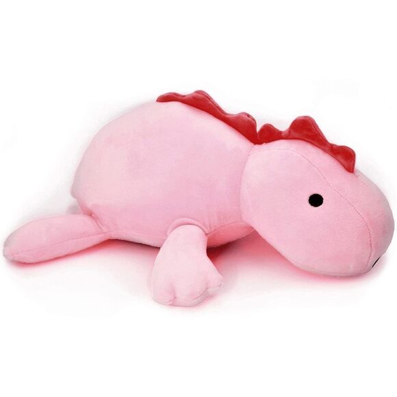 Tuffyt Weighted Dinosaur Plush Throw Pillow 24" 3.5lbs, Pink Dinosaur Weighted - Picture 1 of 5